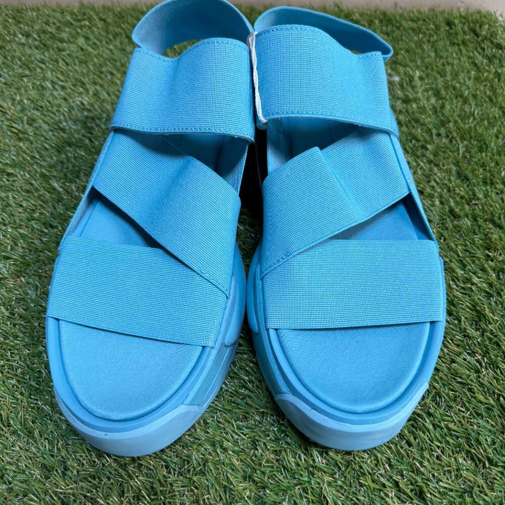 Men's Adidas Y-3 Yamamoto Rivalry Sandals Shoes Teal Blue Beach ID4455 Size 10.5 - Picture 2 of 7